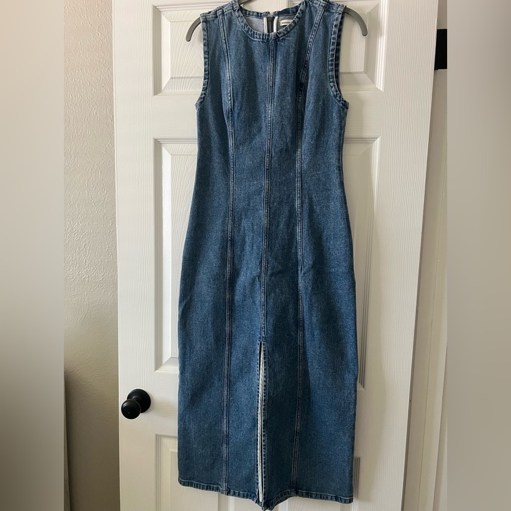Abercrombie Denim Seam Midi Dress